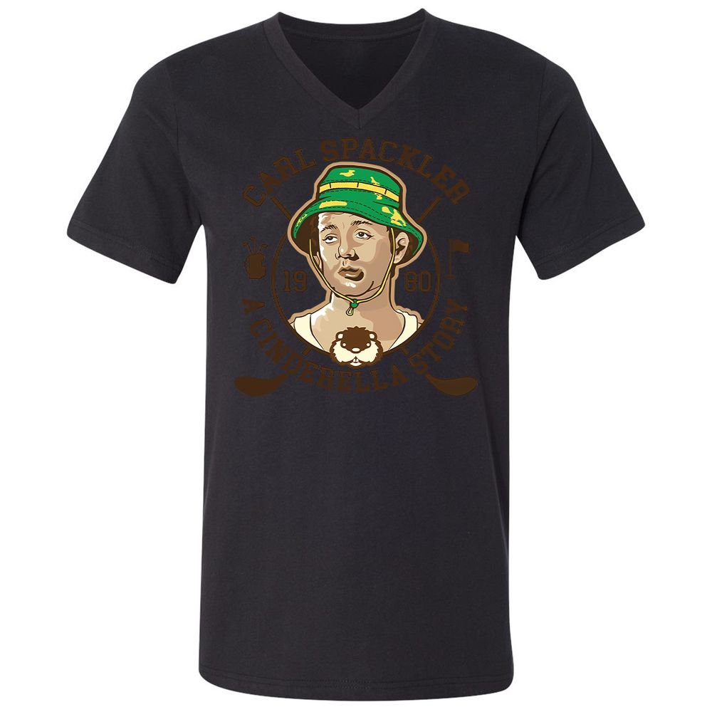 Unisex V-Neck T-Shirt - JGQUFS6Y - Black - 16
