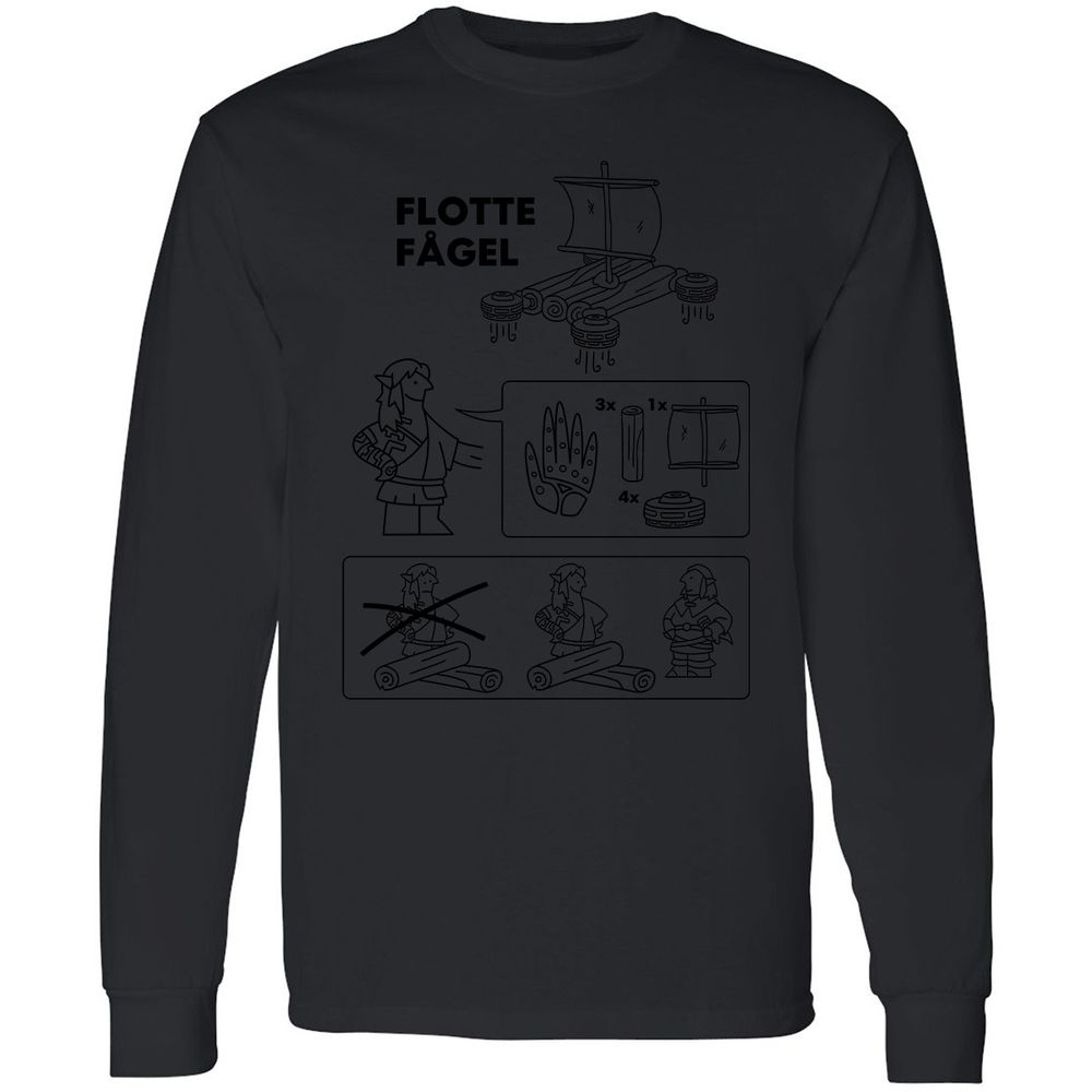 Long Sleeve T-Shirt - GYDLKMRZ - Black - 16