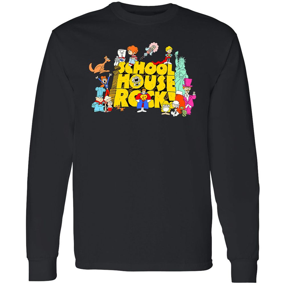 Long Sleeve T-Shirt - WR9LQ7H8 - Black - 16