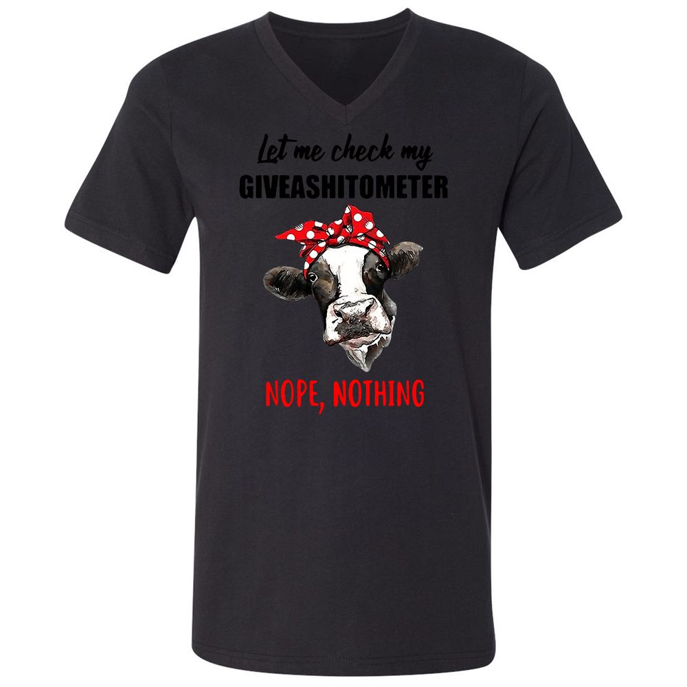Unisex V-Neck T-Shirt - NSMF3DTH - Black - 16