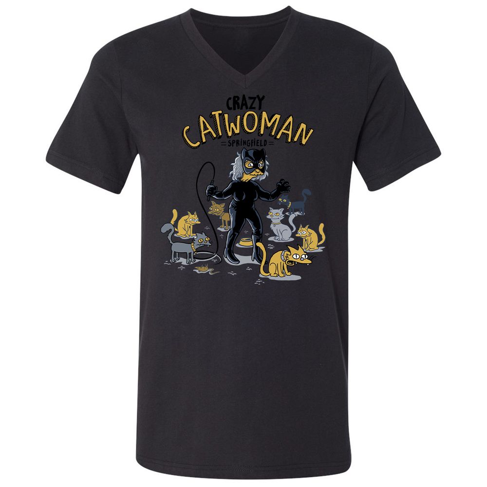 Unisex V-Neck T-Shirt - AHGM4F5Z - Black - 16