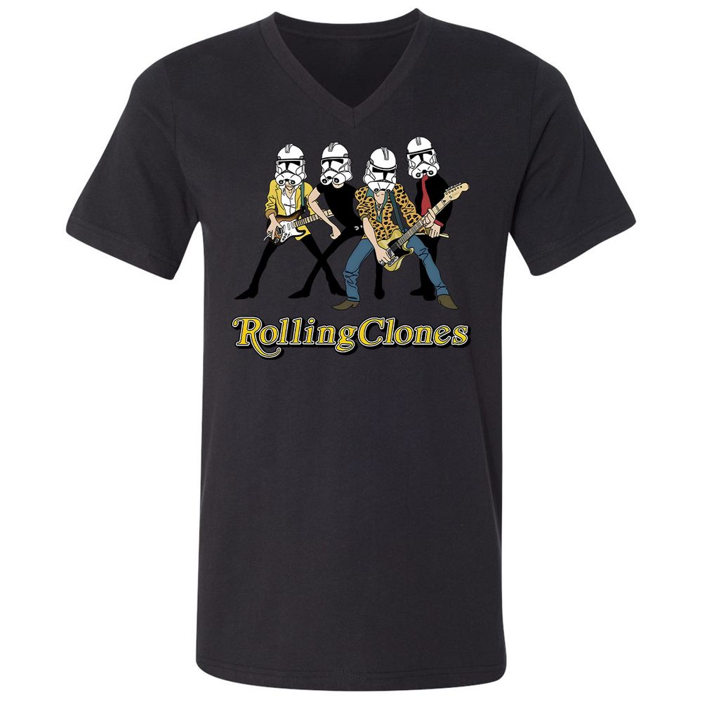 Unisex V-Neck T-Shirt - CZCS1VRM - Black - 16