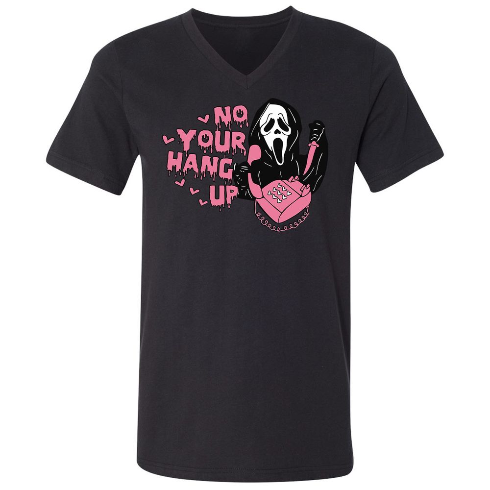 Unisex V-Neck T-Shirt - J9M7CK15 - Black - 16