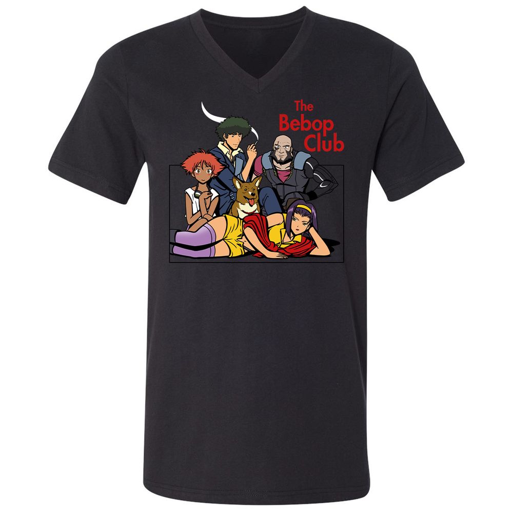Unisex V-Neck T-Shirt - 4U4R919Z - Black - 16
