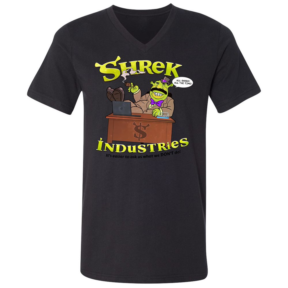 Unisex V-Neck T-Shirt - 69LWB4FM - Black - 16