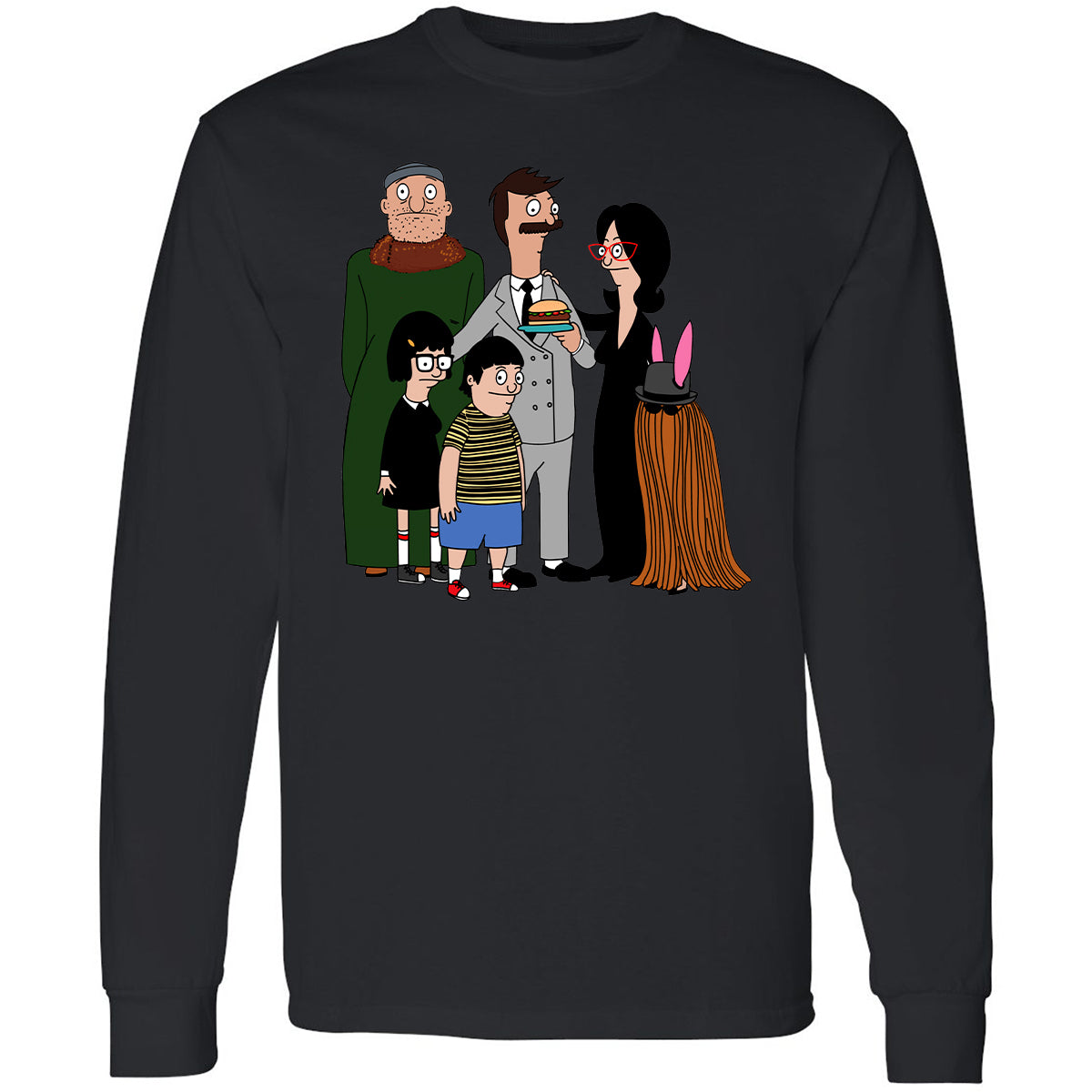 Long Sleeve T-Shirt - NU2XM9ZD - Black - 16