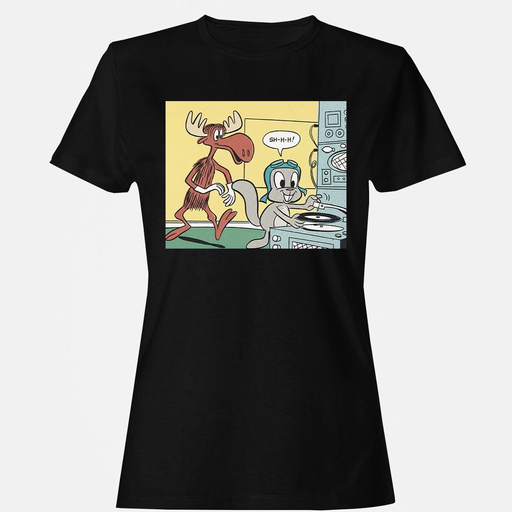 Women's T-Shirt - RNZFHAKQ - Black - 16