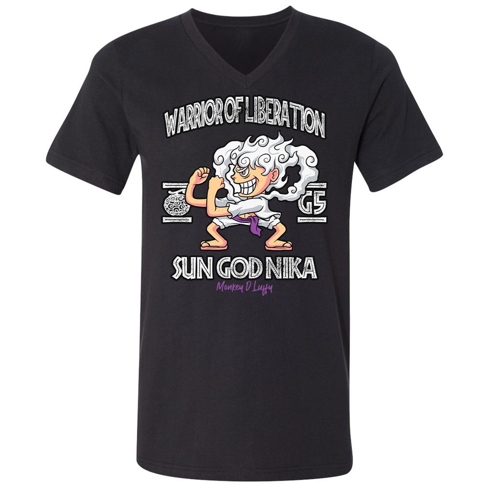 Unisex V-Neck T-Shirt - VB98SZTS - Black - 16