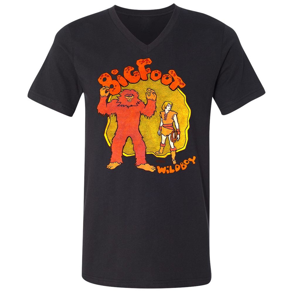 Unisex V-Neck T-Shirt - UPVK9KW6 - Black - 16