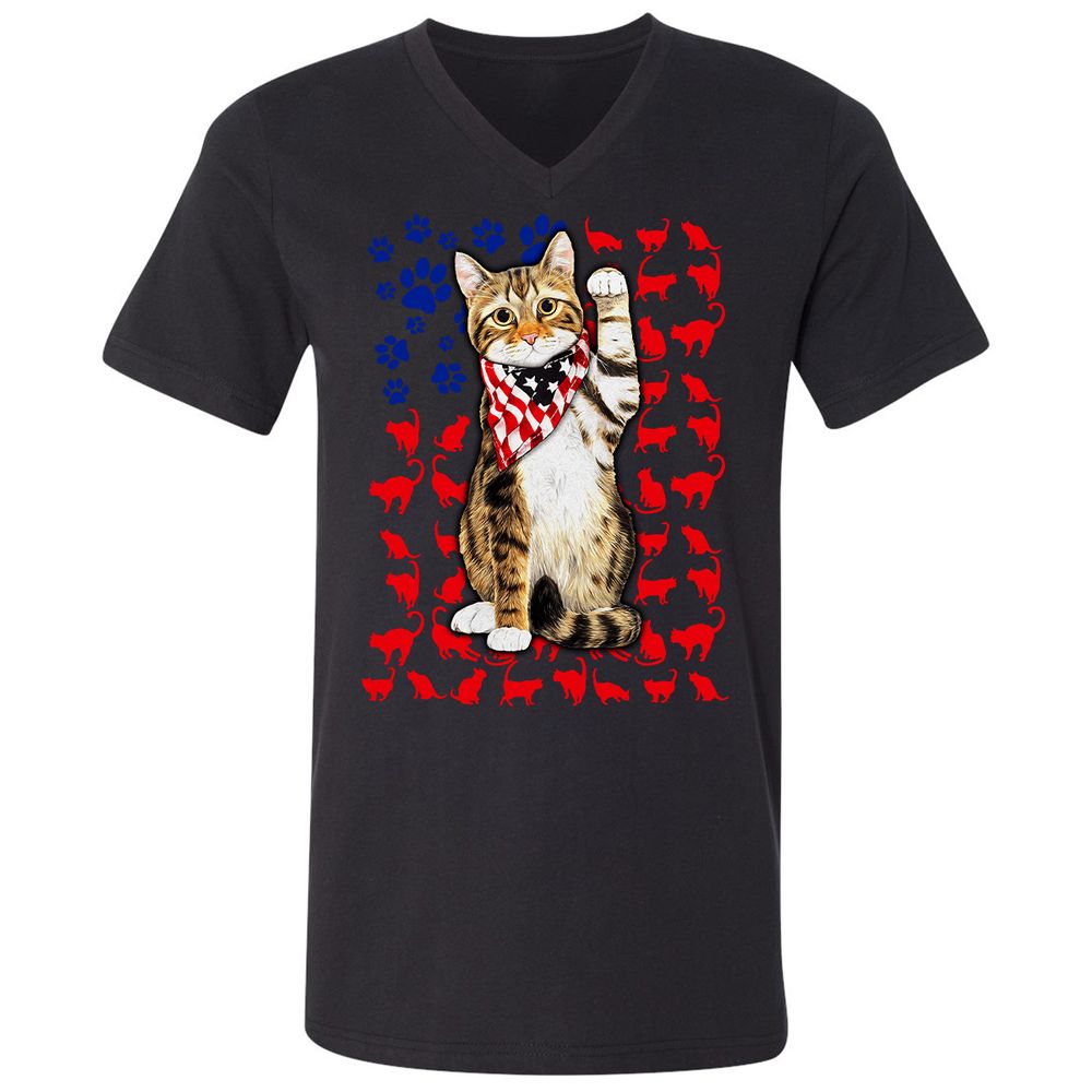 Unisex V-Neck T-Shirt - 2X94XBEG - Black - 16