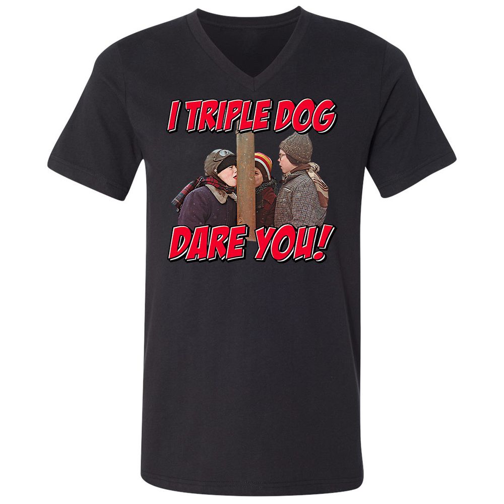 Unisex V-Neck T-Shirt - 644UWZCS - Black - 16