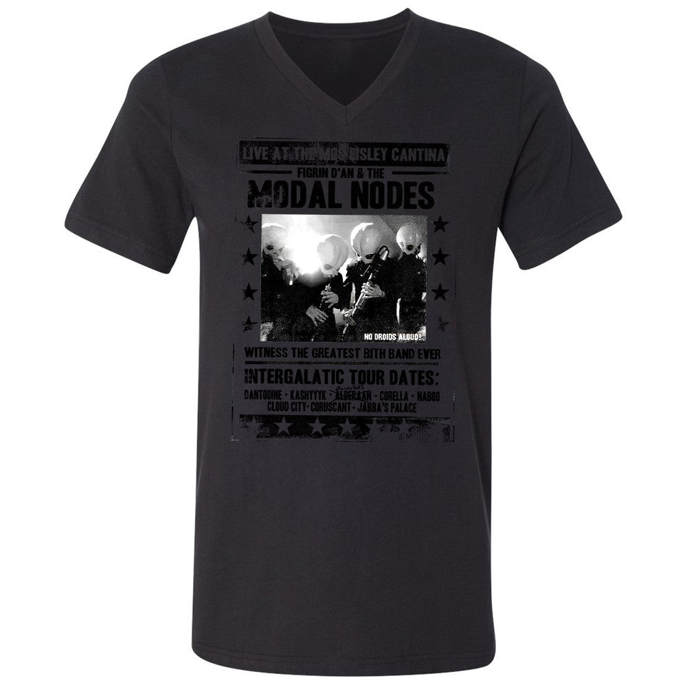 Unisex V-Neck T-Shirt - MAJNNTJN - Black - 16