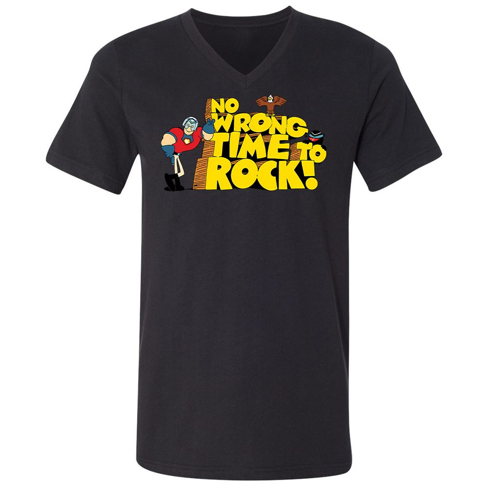 Unisex V-Neck T-Shirt - 6P3RLVDD - Black - 16