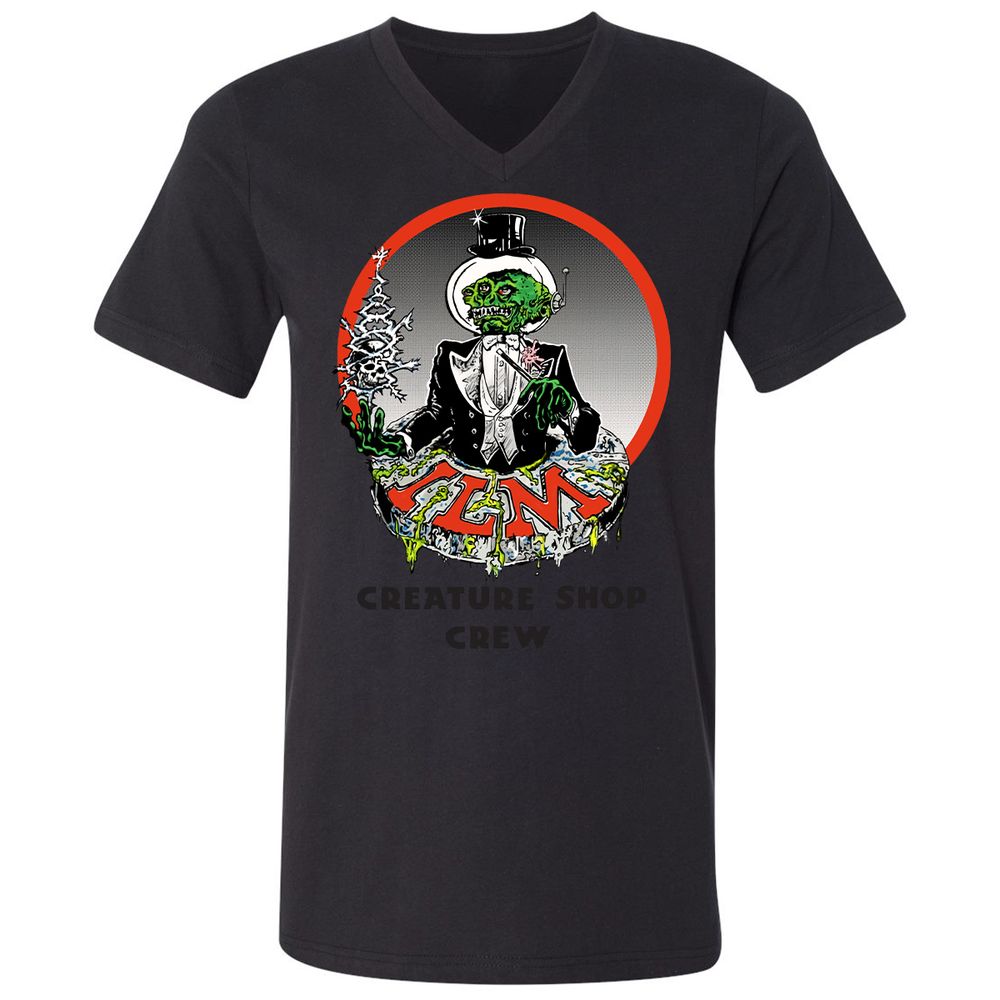 Unisex V-Neck T-Shirt - N8RYYYKM - Black - 16