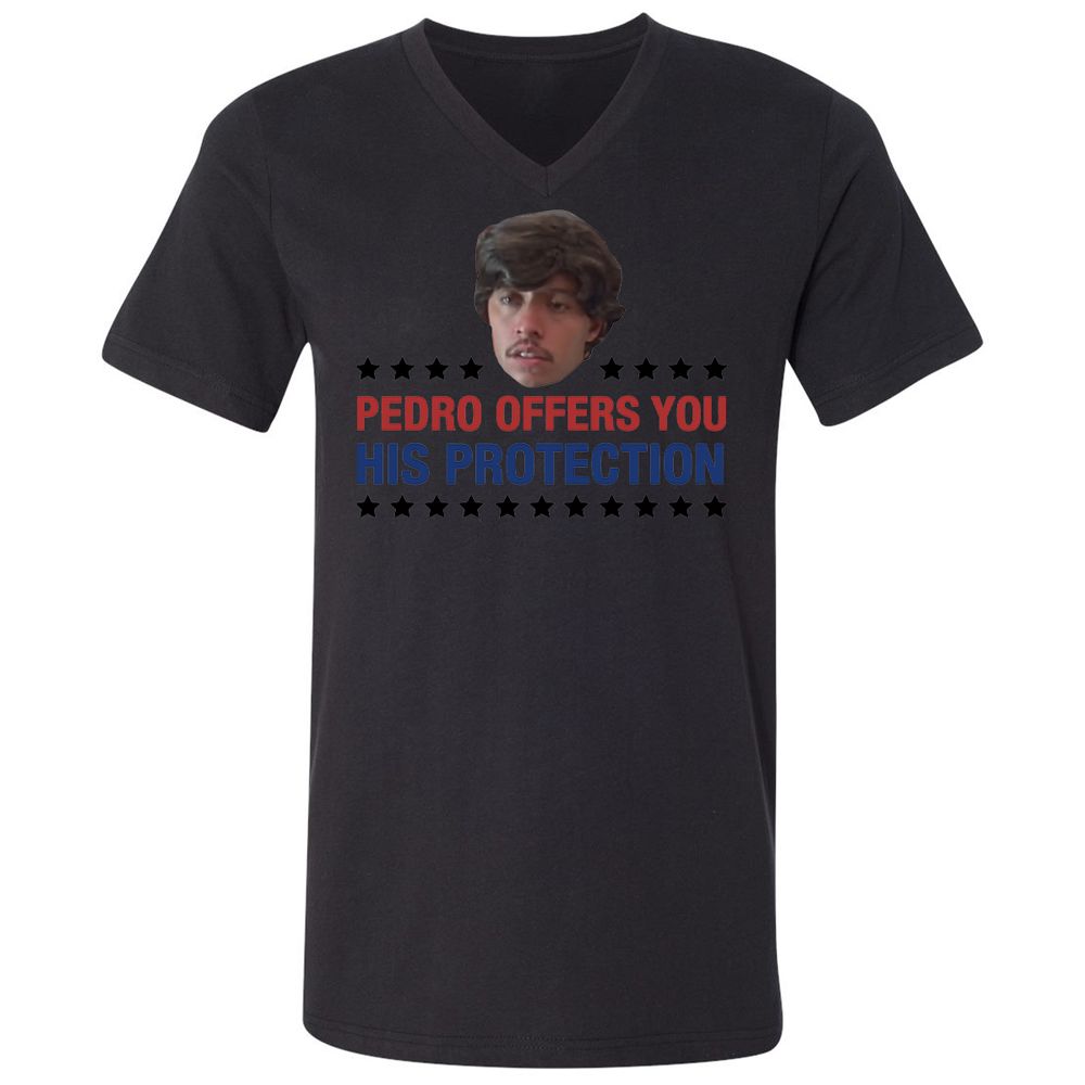 Unisex V-Neck T-Shirt - ABD3UGYG - Black - 16