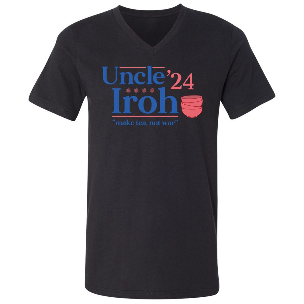 Unisex V-Neck T-Shirt - HD4A2TE2 - Black - 16