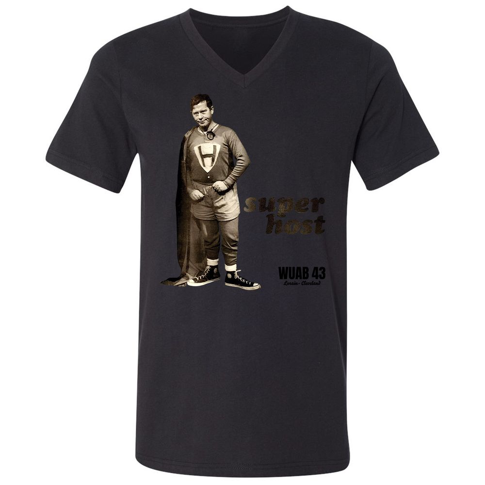 Unisex V-Neck T-Shirt - 6CX6GU6E - Black - 16
