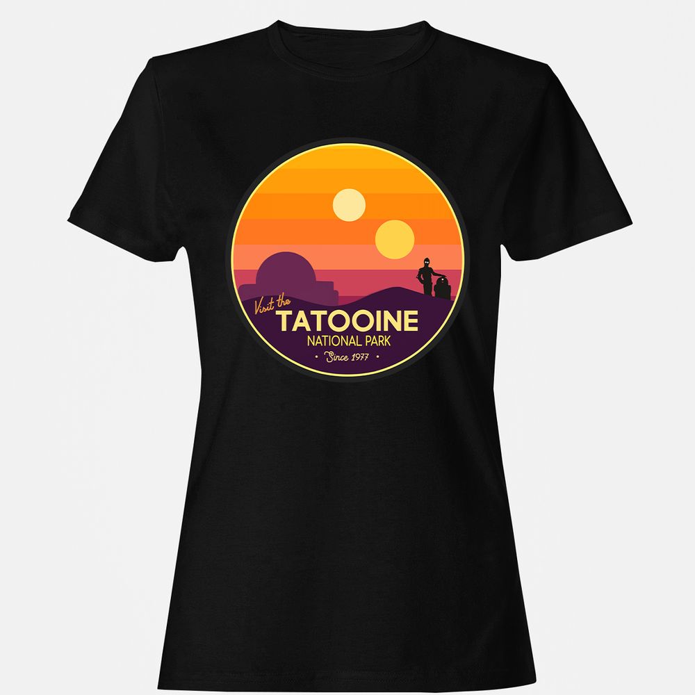 Women's T-Shirt - PNQRWPZH - Black - 16