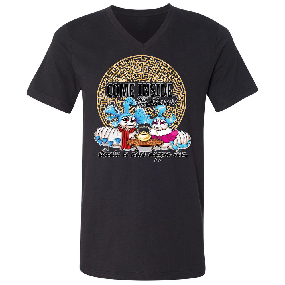 Unisex V-Neck T-Shirt - G65MEKGQ - Black - 16