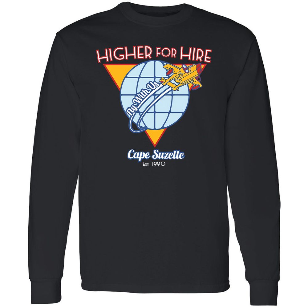 Long Sleeve T-Shirt - HYNJQ89R - Black - 16