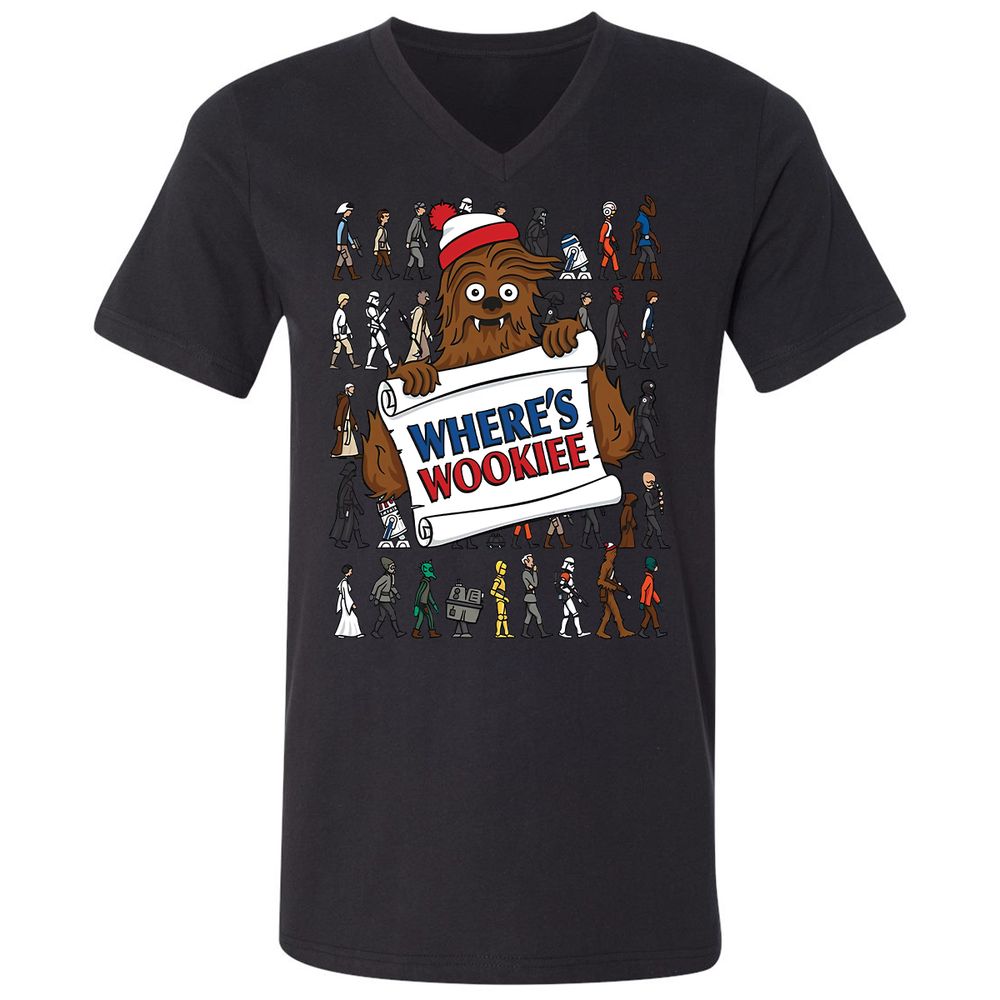 Unisex V-Neck T-Shirt - BA3KQKXQ - Black - 16