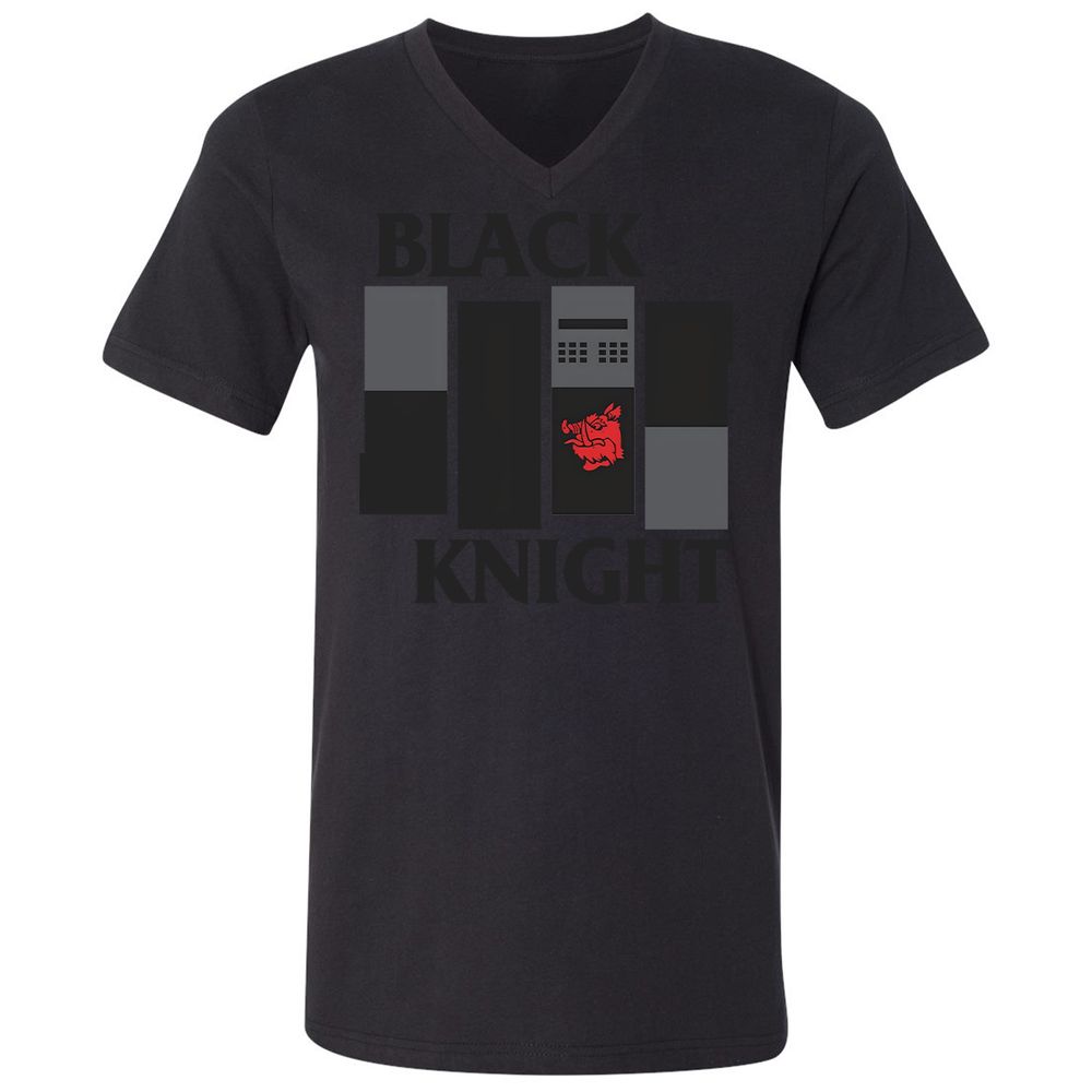 Unisex V-Neck T-Shirt - U84RCR2P - Black - 16