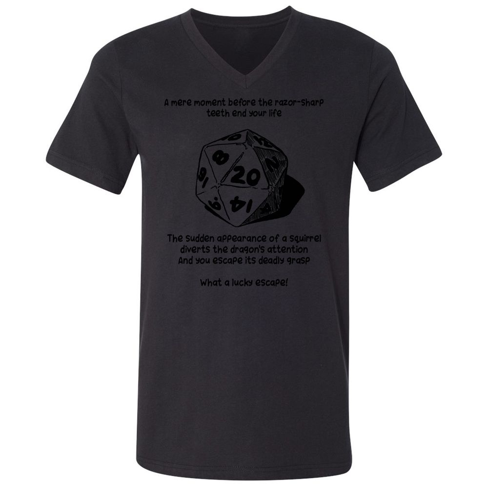 Unisex V-Neck T-Shirt - P1WHDFJJ - Black - 16