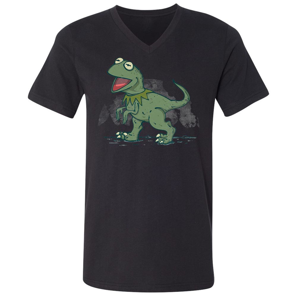 Unisex V-Neck T-Shirt - N9DV84NF - Black - 16