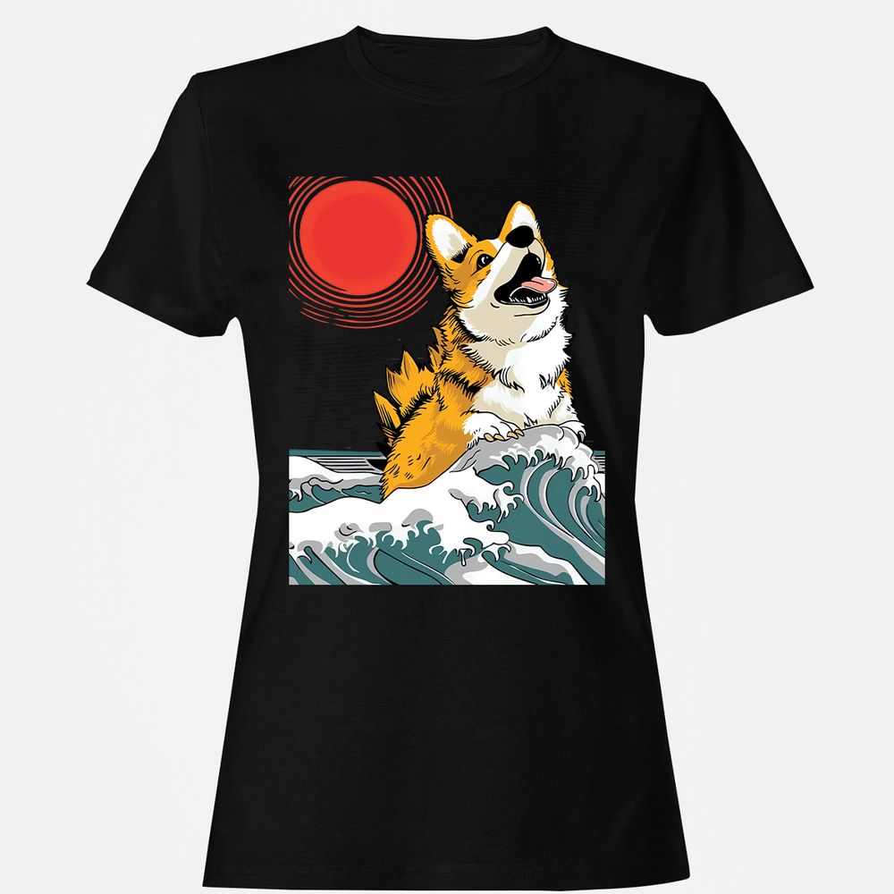 Women's T-Shirt - 566ETGVZ - Black - 16