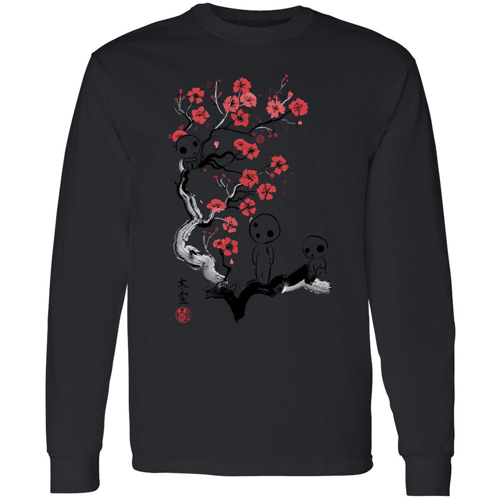 Long Sleeve T-Shirt - JPNJ3HU7 - Black - 16