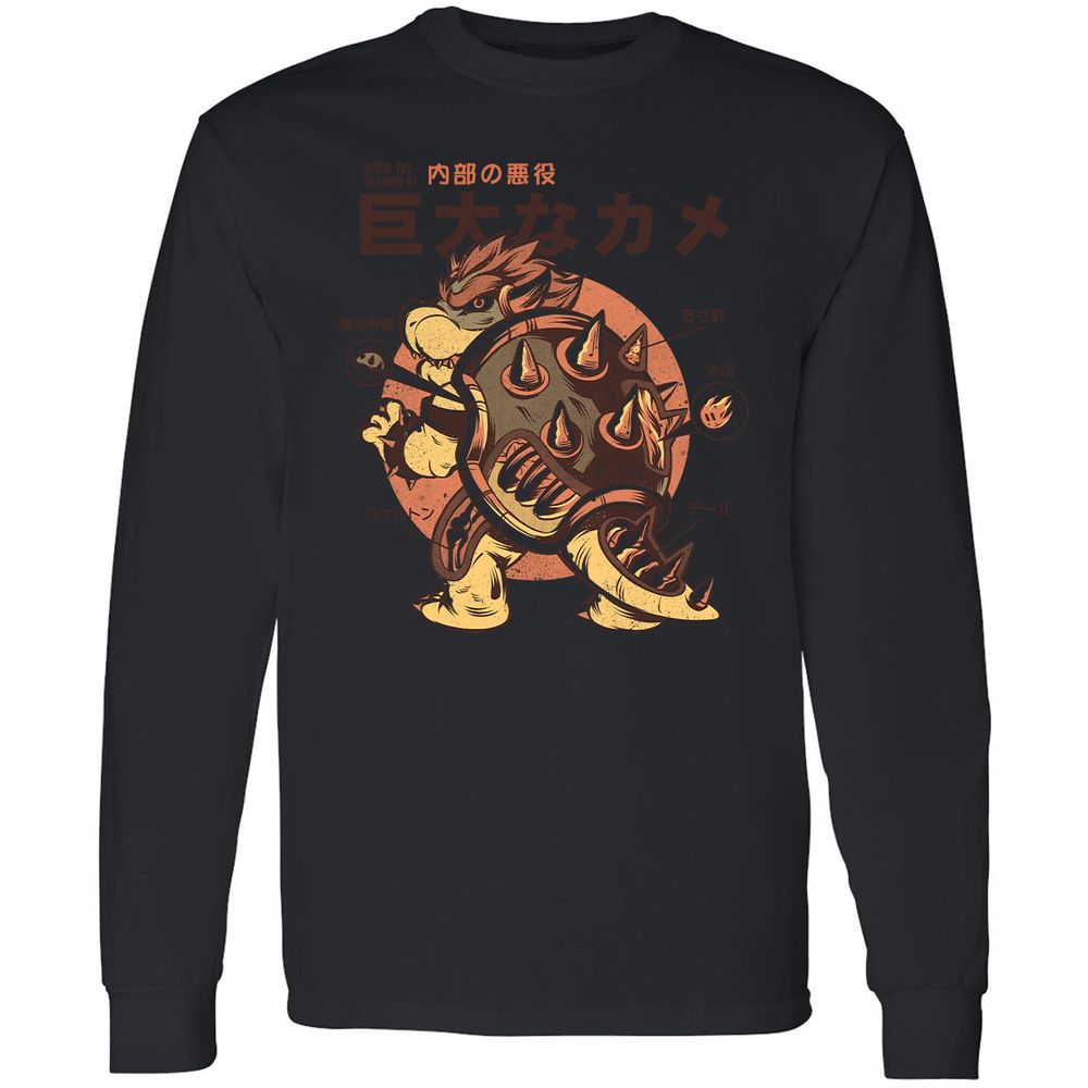 Long Sleeve T-Shirt - 9A9GBFKF - Black - 16