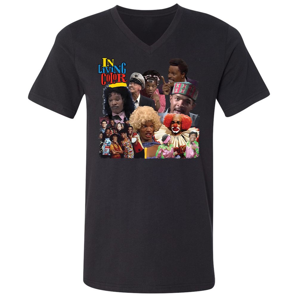 Unisex V-Neck T-Shirt - EUEP11XE - Black - 16
