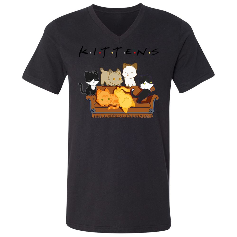 Unisex V-Neck T-Shirt - GD46DACM - Black - 16