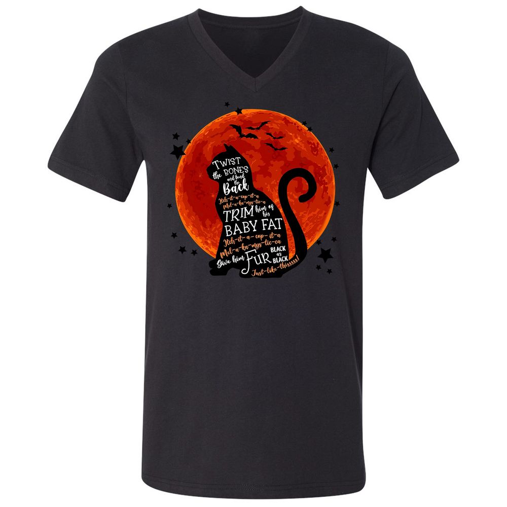 Unisex V-Neck T-Shirt - BNDCZTMC - Black - 16