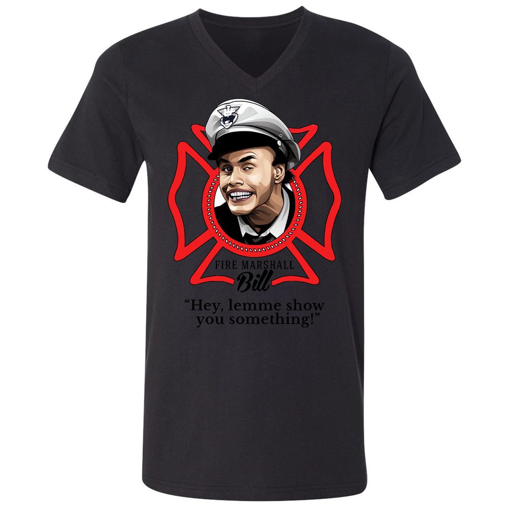 Unisex V-Neck T-Shirt - BE2N96R8 - Black - 16