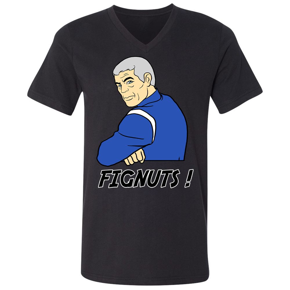 Unisex V-Neck T-Shirt - NJ93AZWP - Black - 16