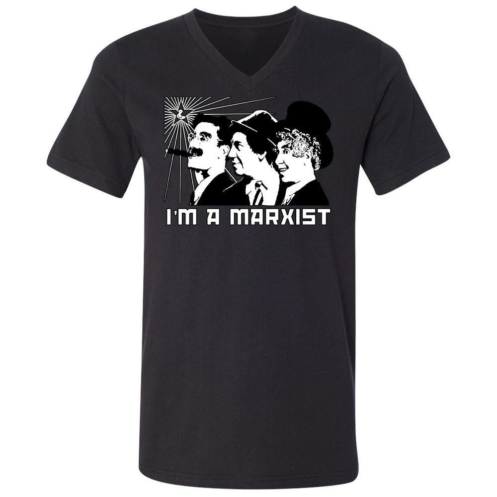 Unisex V-Neck T-Shirt - J9LPN5CU - Black - 16