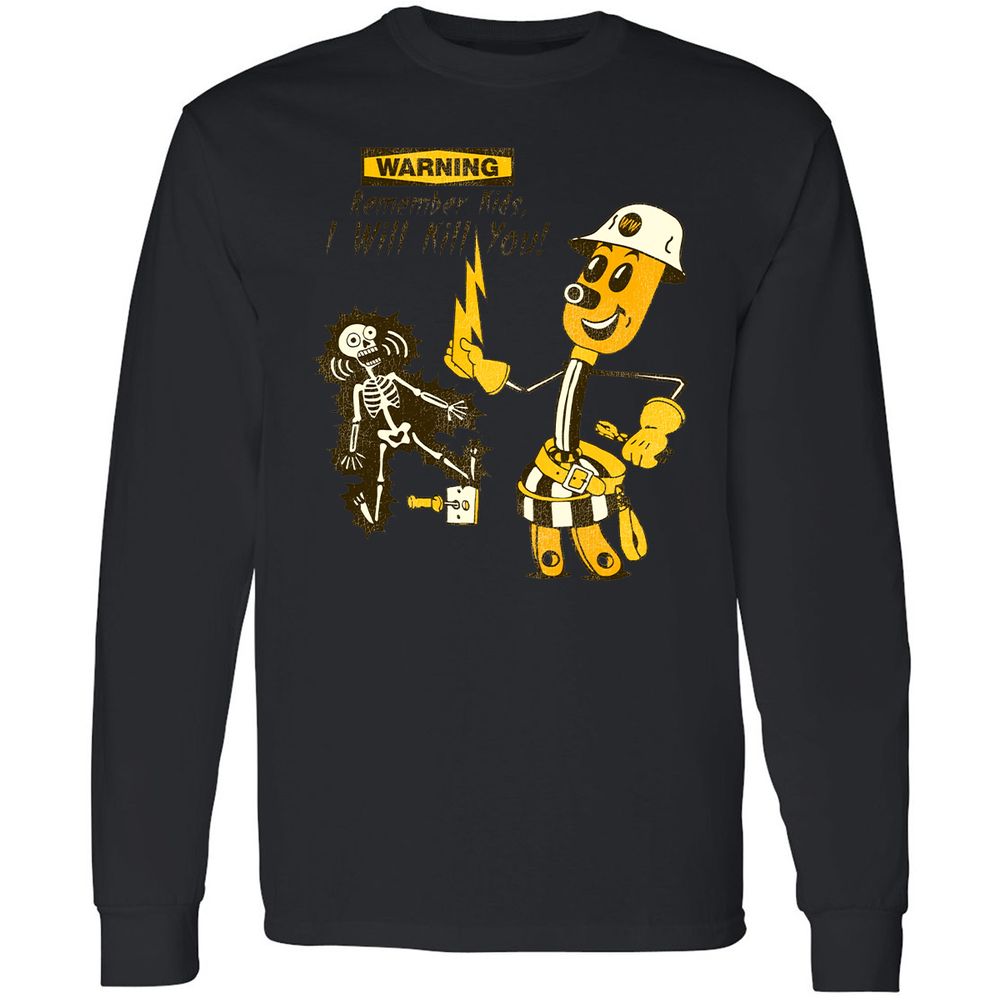 Long Sleeve T-Shirt - CX9RW1SA - Black - 16