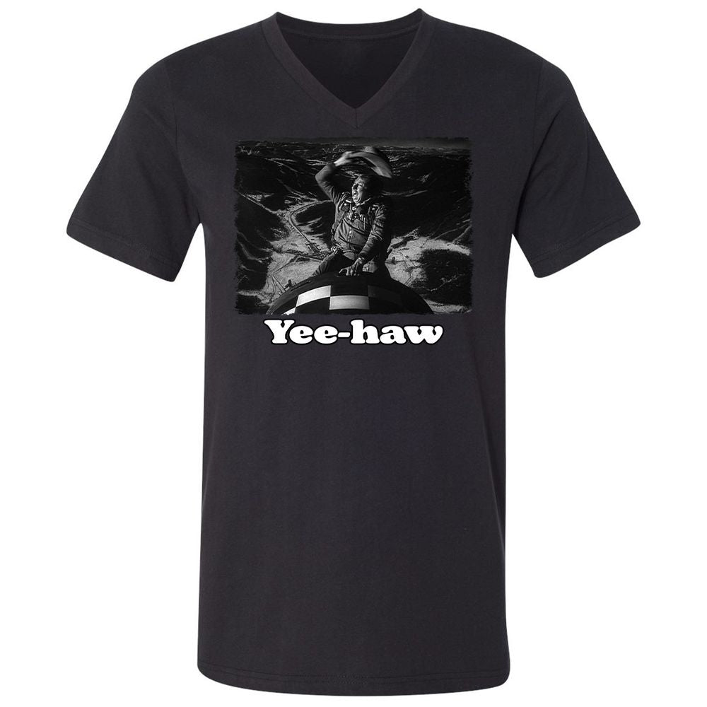 Unisex V-Neck T-Shirt - GTZPT6RW - Black - 16