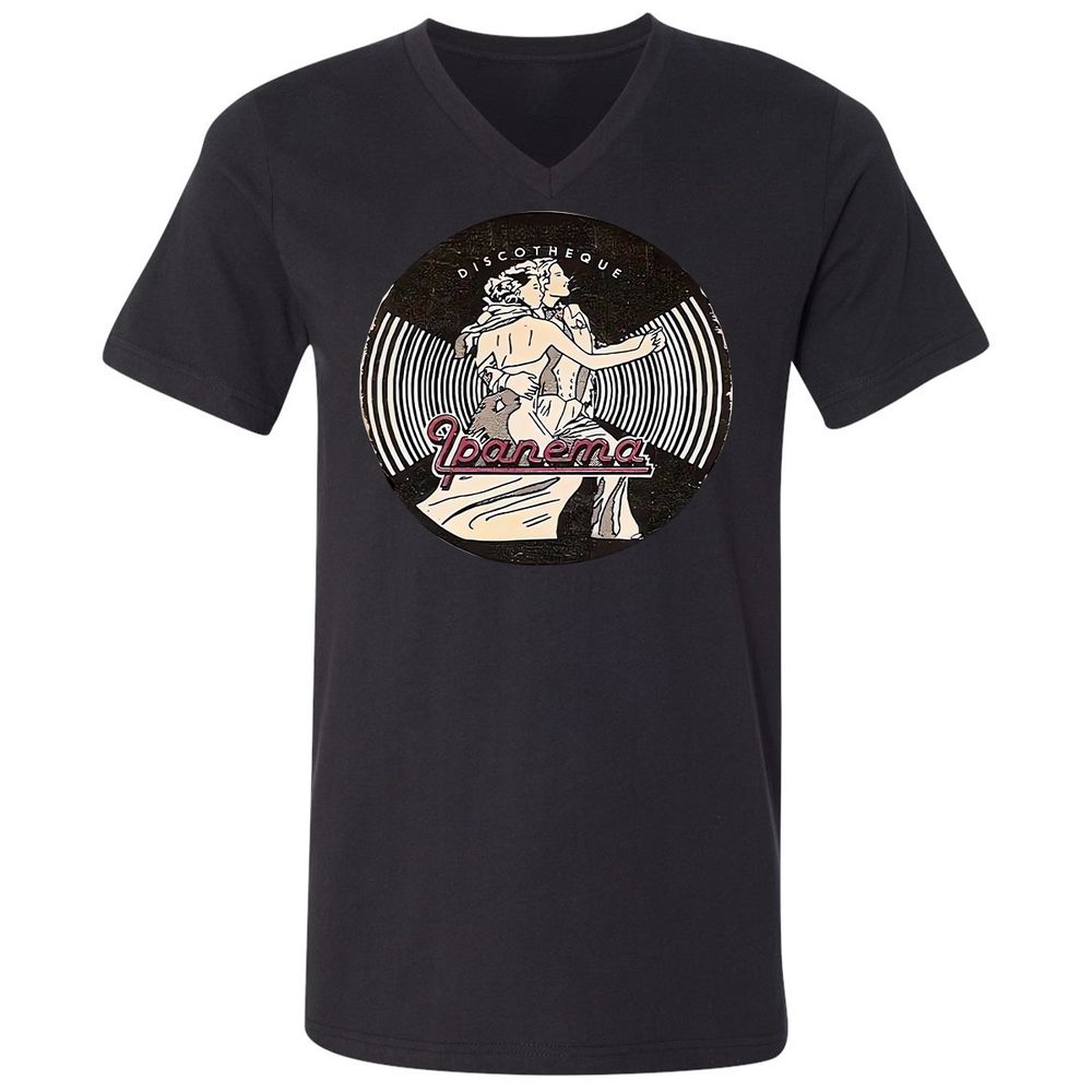 Unisex V-Neck T-Shirt - 8JHXYJDR - Black - 16