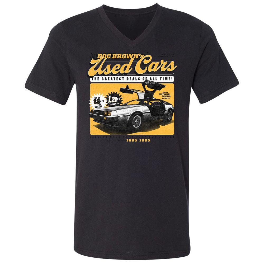 Unisex V-Neck T-Shirt - FK7WTCYD - Black - 16