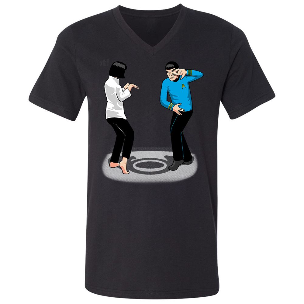 Unisex V-Neck T-Shirt - ANG83PSS - Black - 16