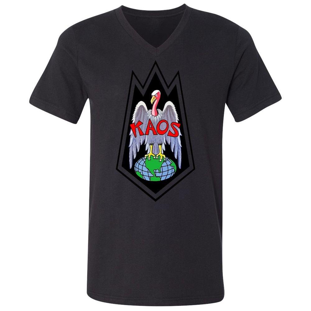 Unisex V-Neck T-Shirt - QDEUFEUP - Black - 16