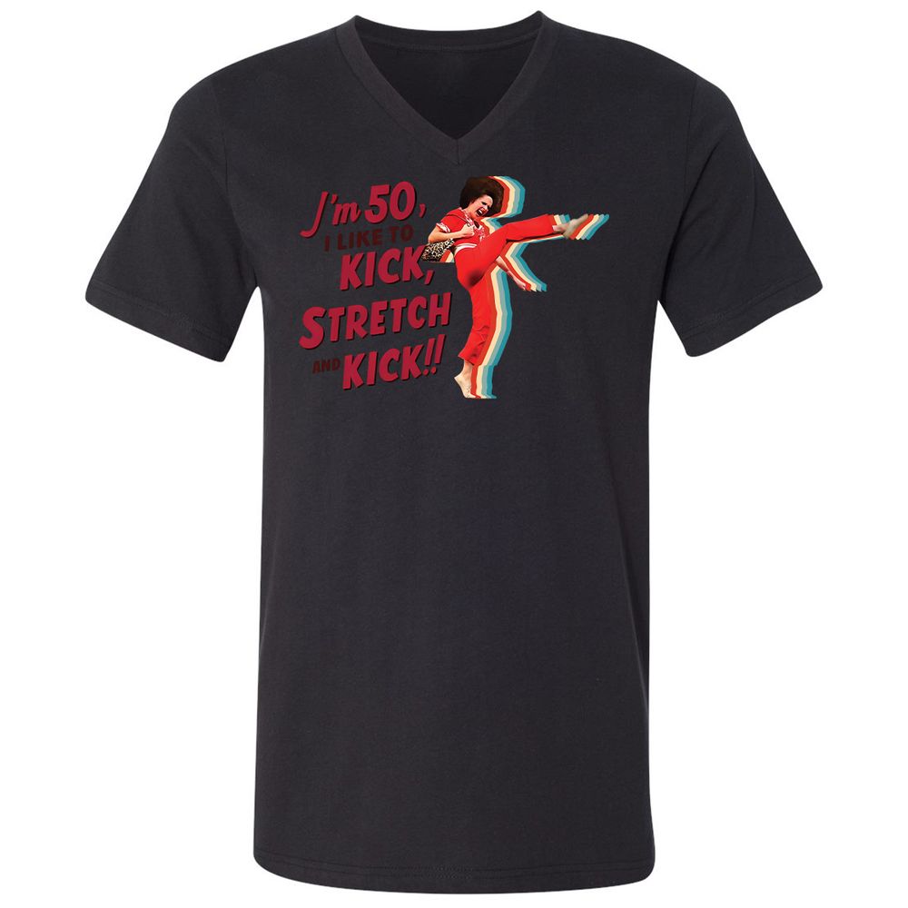 Unisex V-Neck T-Shirt - GGD89GJ1 - Black - 16