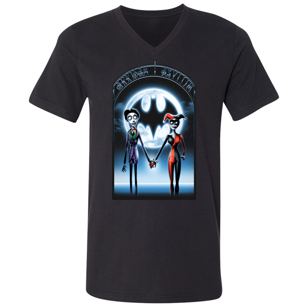 Unisex V-Neck T-Shirt - 769HD58M - Black - 16