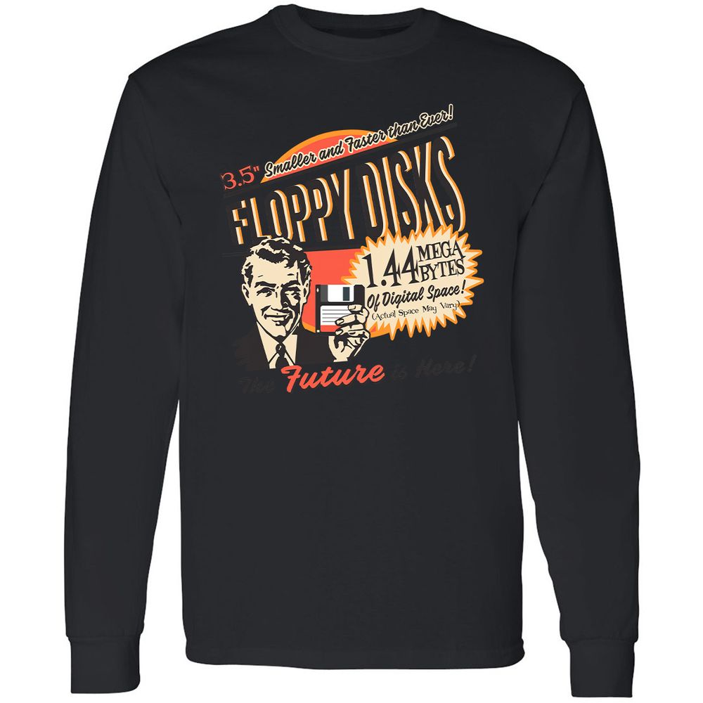 Floppy Disk Retro - Black - 16