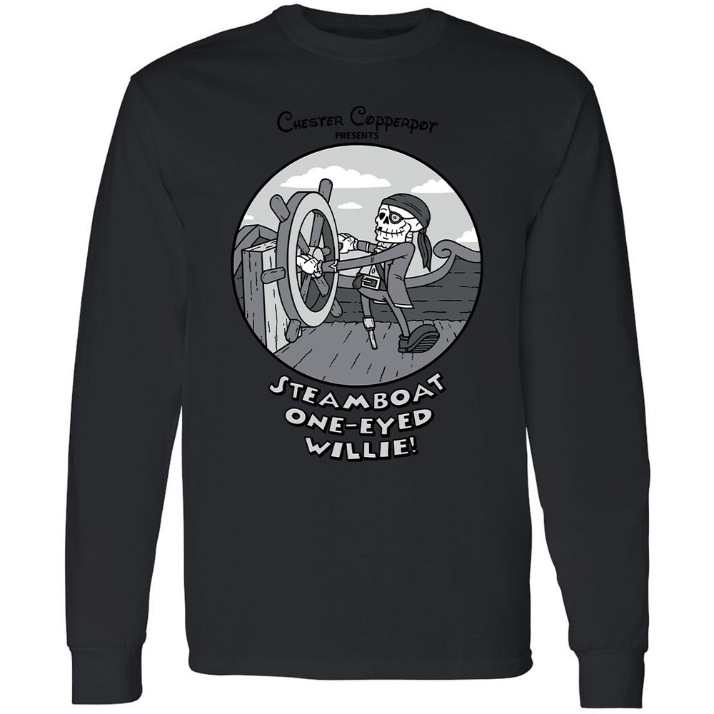 Long Sleeve T-Shirt - CSKM7NZY - Black - 16