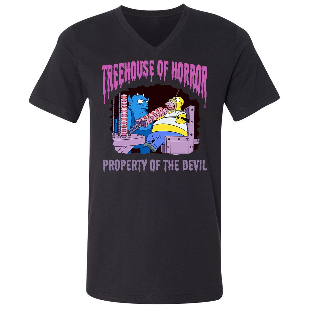 Unisex V-Neck T-Shirt - 1HHL6PCF - Black - 16