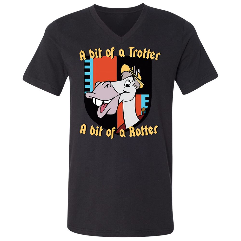 Unisex V-Neck T-Shirt - KXTFAN3J - Black - 16