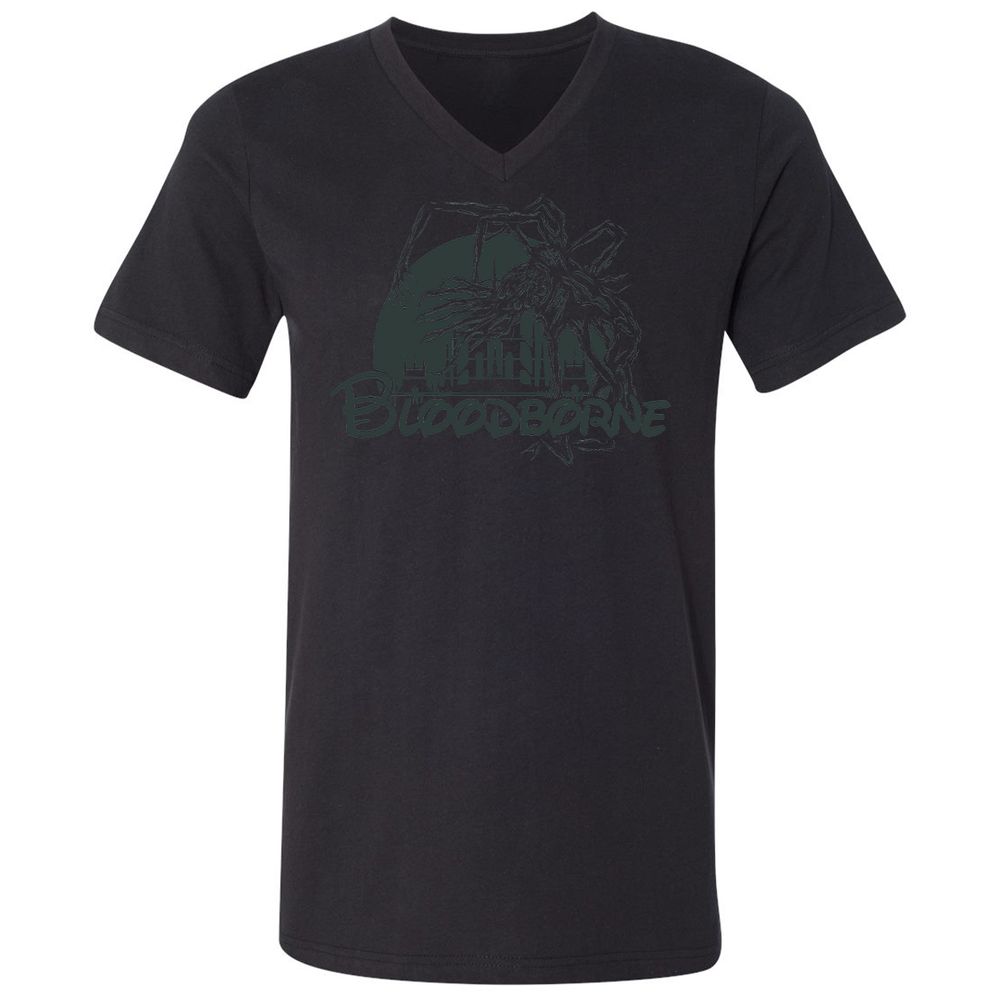 Unisex V-Neck T-Shirt - W3LCRZUH - Black - 16